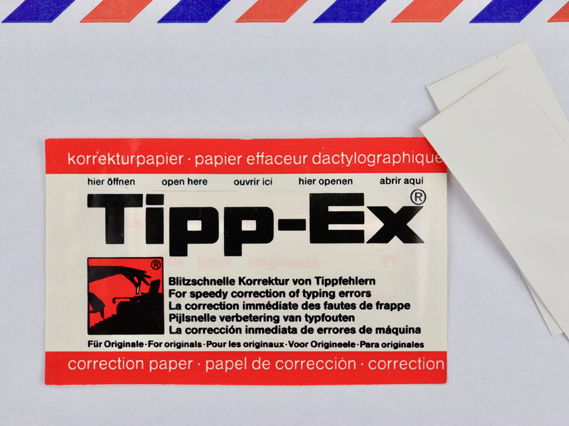 White Tippex Paper