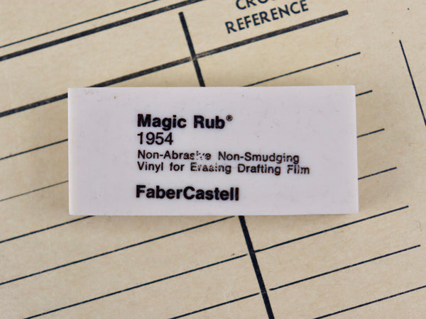 Faber Castell Magic Rub Erasers Drafting 1954 Erase Without A Trace Lot Of  4