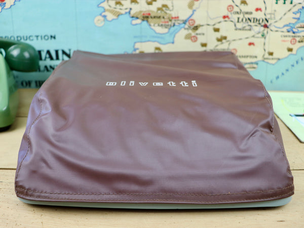 Vintage Olivetti Coffee Coloured Typewriter Dust Cover
