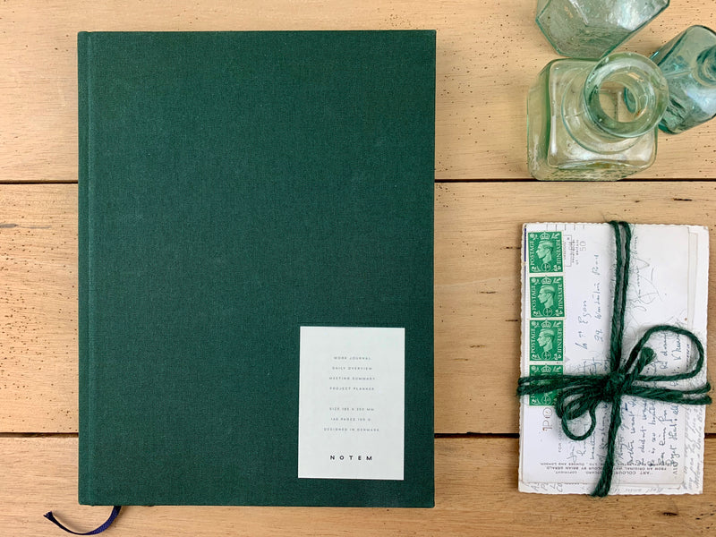 Even Work Journal Large : Dark Green