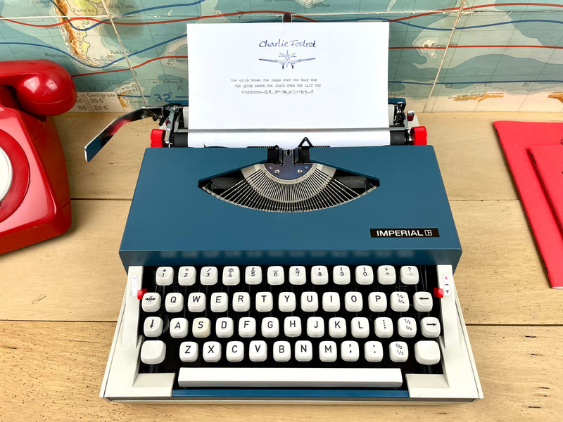 Imperial Gemini Typewriter and Radio